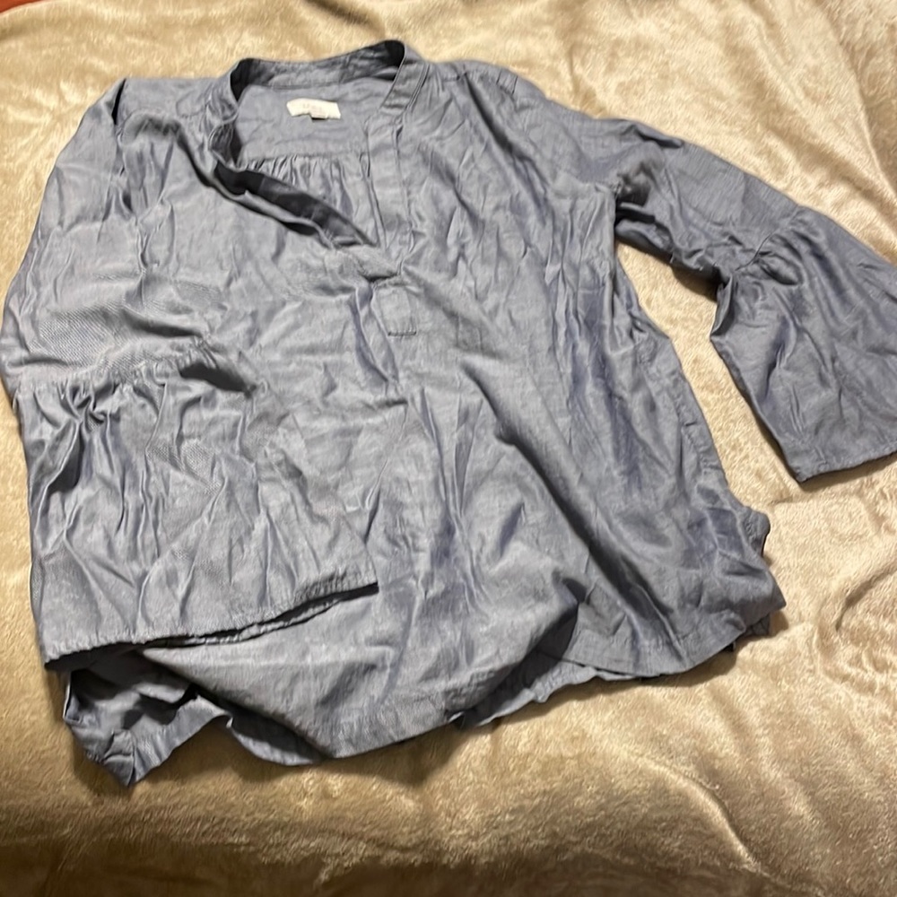 LOFT Denim Bell Sleeve